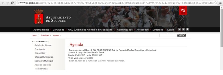 La soledad encendida - Ayuntamiento de Segorbe
