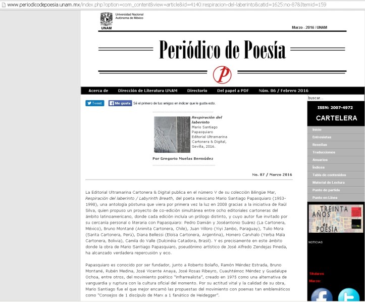 2016 - 03 - Periódico de Poesía