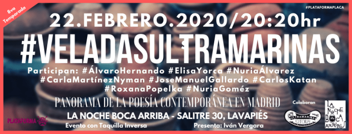 Veladas Ultramarina - Facebook - 2020 - 02 - Noche Boca Arriba